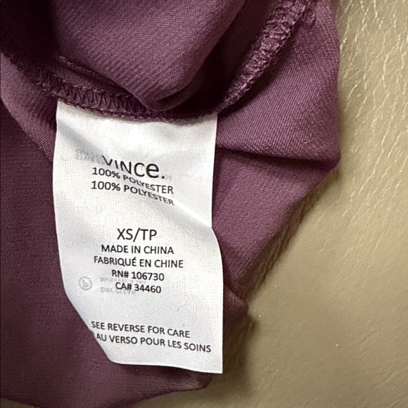 Vince Deep Purple Women's Blouse - Picture 10 of 10